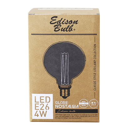 《エジソン球風LEDバルブ・丸タイプ（E26口金用）》NOSTALGIA LED BULB（Gold／Gray）| WEST VILLAGE TOKYO