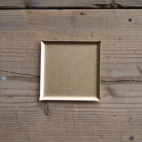 《真鍮のスクエアトレイ（90mm×90ｍｍ）つや無し｜つや有り》a.278オリジナル