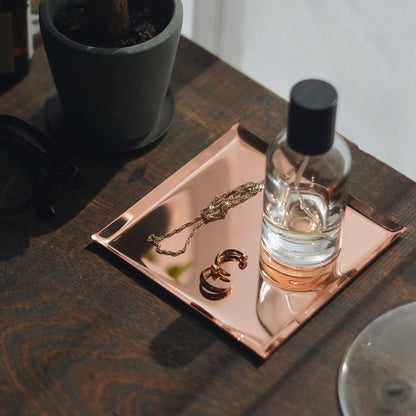 《銅のスクエアトレイ（120mm×120ｍｍ）つや無し｜つや有り》a.278オリジナル