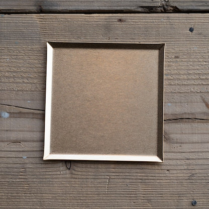 《真鍮のスクエアトレイ（120mm×120ｍｍ）つや無し｜つや有り》a.278オリジナル