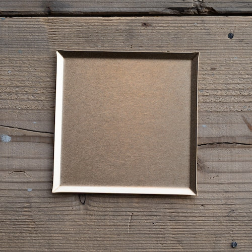 《真鍮のスクエアトレイ（120mm×120ｍｍ）つや無し｜つや有り》a.278オリジナル