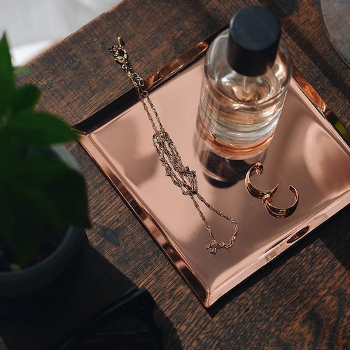 《銅のスクエアトレイ（120mm×120ｍｍ）つや無し｜つや有り》a.278オリジナル