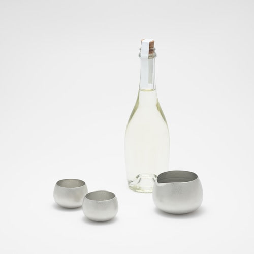 《錫（すず）鋳物製の酒器》猪口｜醪音（もろみね） - 銀雅堂