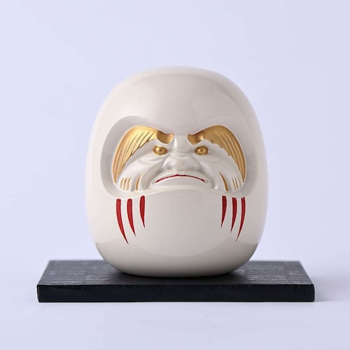 《鋳物製の開運達磨（３色：黒・白・赤）》開運厄除け達磨｜銀雅堂