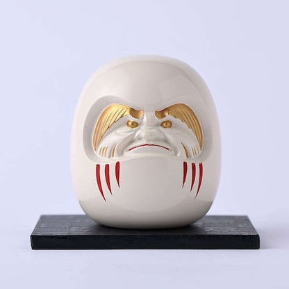 《鋳物製の開運達磨（３色：黒・白・赤）》開運厄除け達磨｜銀雅堂