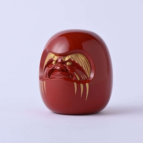 《鋳物製の開運達磨（３色：黒・白・赤）》開運厄除け達磨｜銀雅堂