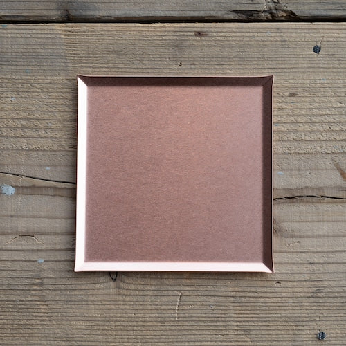 《銅のスクエアトレイ（120mm×120ｍｍ）つや無し｜つや有り》a.278オリジナル