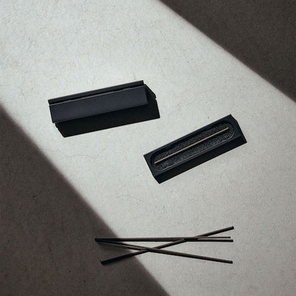 《真鍮の線香横置き香炉・黒》efu（エフー）black L：ロング | NAGAE+（ナガエプリュス）