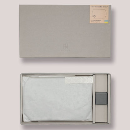 《大谷石の香皿と真鍮製の香立て》Oya Incense Set<brass>（オオヤ インセンス セット ブラス） | NAGAE+（ナガエプリュス）