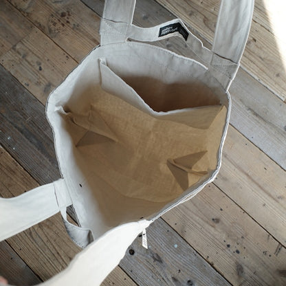 《綿麻ヘリンボーンの2wayトート（2色）》HB Hanging（BG294） | ateliers PENELOPE