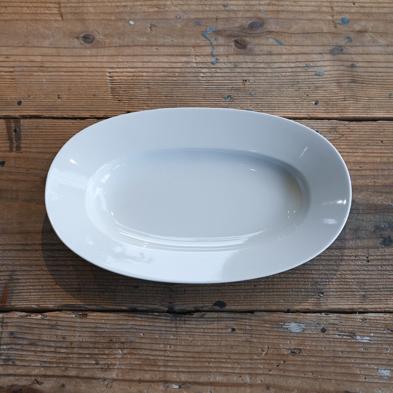 《ちょうどいいオーバルプレート》Oval Plate L - dew white | yumiko iihoshi porcelain