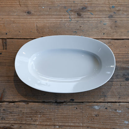 《ちょうどいいオーバルプレート》Oval Plate L - dew white | yumiko iihoshi porcelain